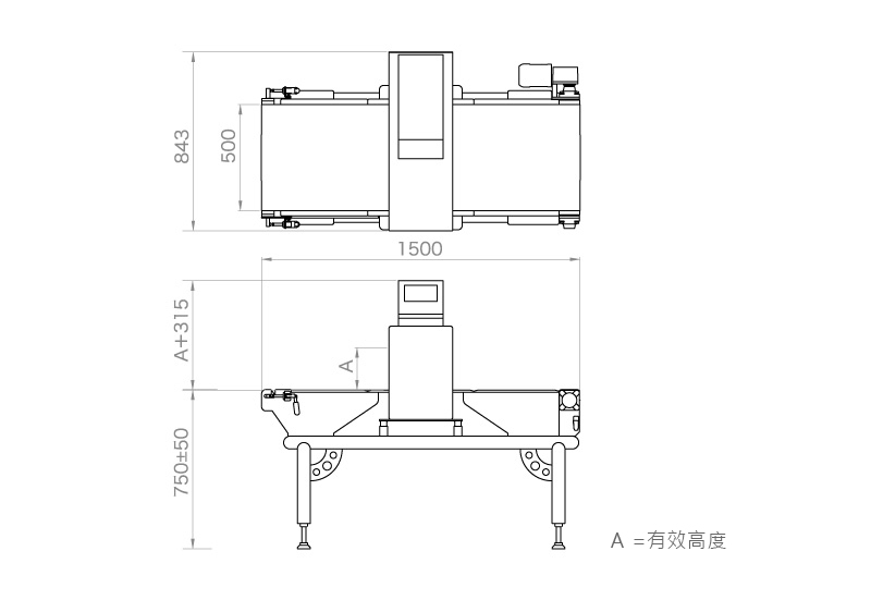 金属检测机 NA系列 V-800